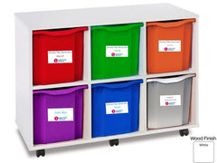 Deluxe Mobile Sensory Storage Unit with Complete Sensory Box Sets-Classroom Furniture,Furniture,Library Furniture,Monarch UK,Sensory Boxes,Sensory Room Furniture,spim value pack,Storage,Storage Bins & Baskets,Trays,Wellbeing Furniture-Learning SPACE