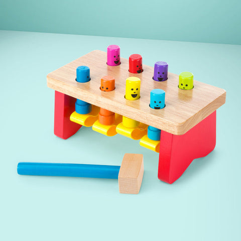 Deluxe Pounding Bench-Baby Wooden Toys, Down Syndrome, Engineering & Construction, Farms & Construction, Games & Toys, Imaginative Play, Nurture Room, S.T.E.M, Sound, Sound. Peg & Inset Puzzles, Stock, Strength & Co-Ordination, Technology & Design, Wooden Toys-Learning SPACE