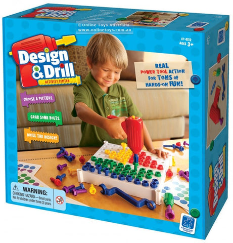 Design & Drill Activity Centre-Arts & Crafts,Craft Activities & Kits,Early Arts & Crafts,Farms & Construction,Games & Toys,Imaginative Play,Learning Activity Kits,Learning Resources,Primary Arts & Crafts,Primary Games & Toys,S.T.E.M,Stock,Technology & Design-Learning SPACE