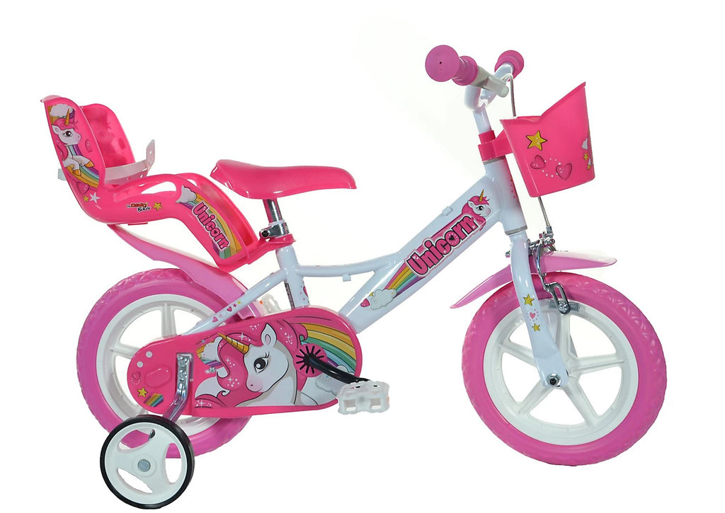 Dino Bikes - Unicorn Bicycle 12", 14", 16"-Bicycles,Dropship,Early Years. Ride On's. Bikes. Trikes,Ride On's. Bikes & Trikes,Unicorn-Learning SPACE