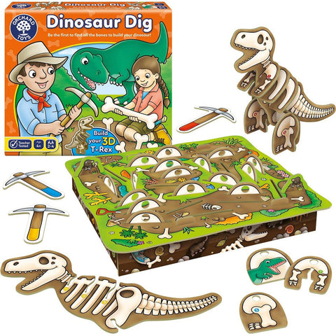 Dinosaur Dig - Finding Game-Dinosaurs. Castles & Pirates,Early years Games & Toys,Games & Toys,Imaginative Play,Maths,Memory Pattern & Sequencing,Orchard Toys,Primary Games & Toys,Primary Maths,Primary Travel Games & Toys-Learning SPACE