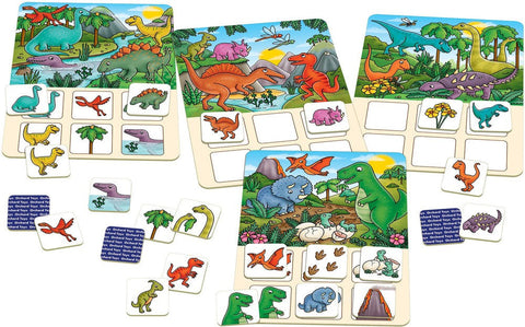 Dinosaur Lotto Game-Dinosaurs. Castles & Pirates,Early years Games & Toys,Early Years Maths,Games & Toys,Imaginative Play,Maths,Maths Toys,Memory Pattern & Sequencing,Orchard Toys,Primary Games & Toys,Primary Maths,Stock,Table Top & Family Games-Learning SPACE
