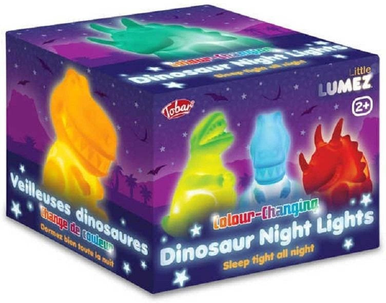 Dinosaur Night Lights-AllSensory,Calmer Classrooms,Dinosaurs. Castles & Pirates,Helps With,Imaginative Play,Life Skills,Lumez,Sensory Light Up Toys,Sleep Issues,Stock,Tobar Toys,Visual Sensory Toys-Learning SPACE