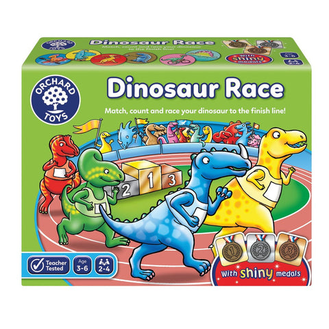 Dinosaur Race Game-Counting Numbers & Colour,Dinosaurs. Castles & Pirates,Early years Games & Toys,Early Years Maths,Games & Toys,Imaginative Play,Maths,Orchard Toys,Primary Games & Toys,Primary Maths-Learning SPACE