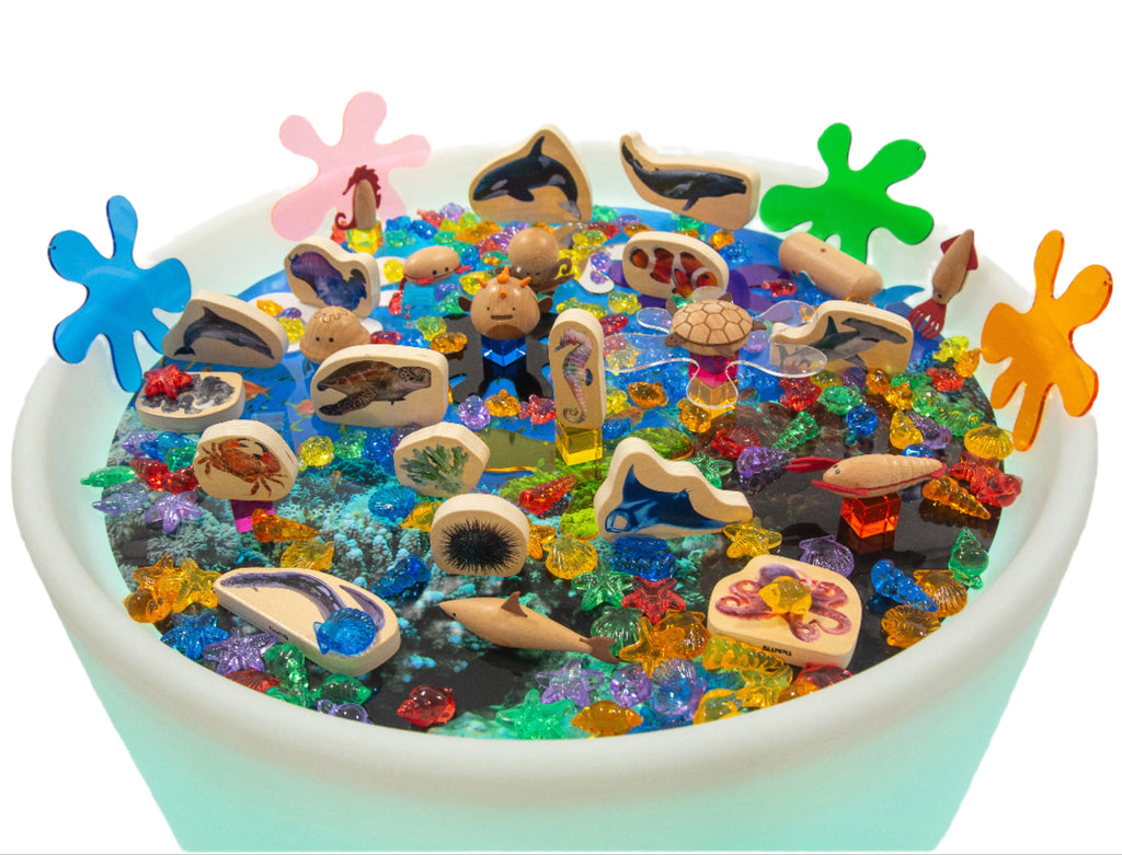 Discovery Table Sea Bundle-AllSensory,Calming & Anxiety,Dropship,Light Box Accessories,SCOTEXCEL,Sensory,sensory activity,Sensory Light Up Toys,Sensory Room Furniture,Sensory Seeking,TickiT,Visual Sensory Toys-Learning SPACE