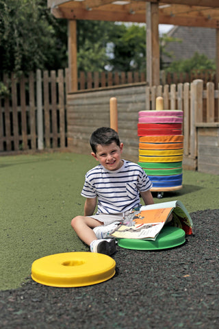 Donut™ Multi-Seat Trolley with 24 Cushions-Classroom Furniture,Classroom Packs,Mats,Mats & Rugs,Sit Mats-Learning SPACE