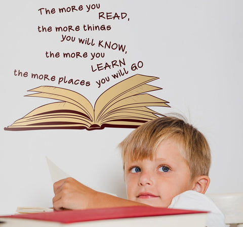Dr Seuss Reading Quote Sticker-Dropship,Reading Area,Sticker,Wall & Ceiling Stickers,Wall Decor,Wellbeing Furniture-Learning SPACE