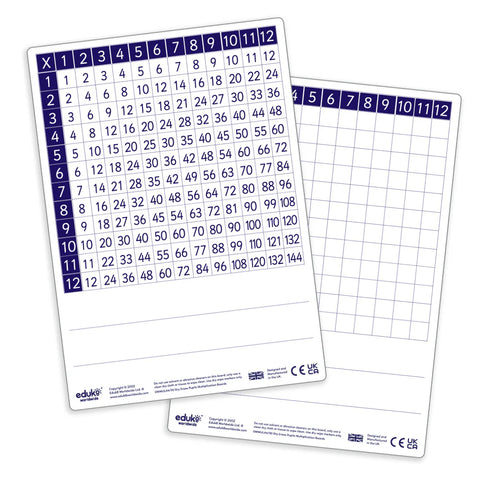 Dry Erase Multiplication Teachers Board-Classroom Resources,Educational Classroom Materials,EDUK8,Learning Resources,Maths,Primary Maths-Learning SPACE