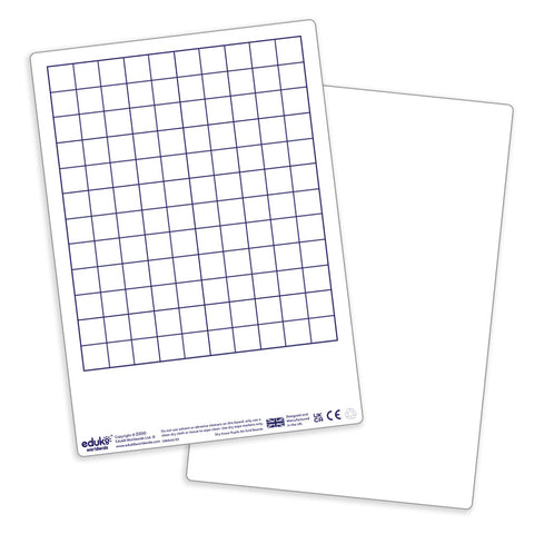 Dry Erase Pupils Grid Boards (Pack Of 30)-Classroom Packs,EDUK8,Maths,Primary Maths-Learning SPACE