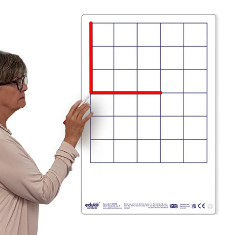 Dry Erase Teachers Grid Board-Classroom Packs,Classroom Resources,Early Years Maths,EDUK8,Learning Resources,Maths,Primary Maths-Learning SPACE