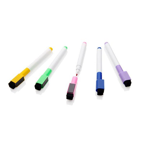 Drywipe Markers With Eraser Lid - Coloured-Mark Making, Stationery-Learning SPACE