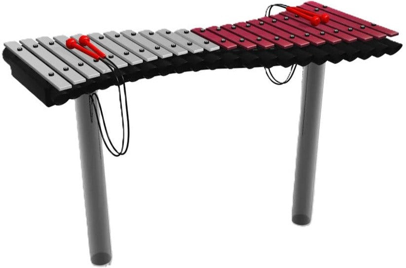 Duo Xylophone - Sensory Garden Musical Instrument-Cerebral Palsy,Dropship,Matrix Group,Music,Outdoor Musical Instruments,Playground Equipment,Primary Music-Ground Fixed-YD6777G-Learning SPACE