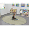 Durable & Comfortable Biscuit Oval Rug-Chill Out Area,Dropship,Mats & Rugs,Natural,Nature Sensory Room,Neutral Colour,Oval,Plain Carpet,Rugs,Sensory Flooring,Wellbeing Furniture-Learning SPACE