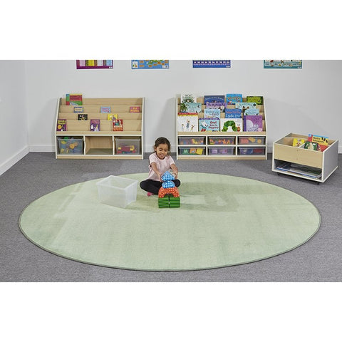 Durable & Comfortable Fern Oval Rug-Chill Out Area,Mats & Rugs,Natural,Neutral Colour,Oval,Plain Carpet,Rugs,Sensory Flooring,Wellbeing Furniture-Learning SPACE