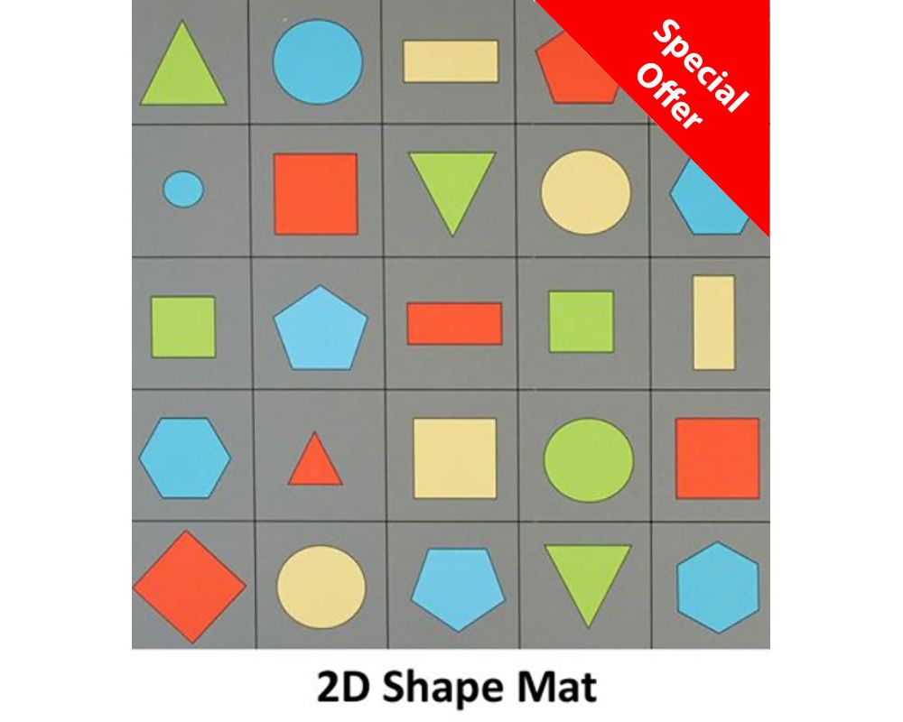 Coding Robot: Floor Mats 2D Shapes-Classroom Resources, Coding, Mats & Rugs, Playmat, Rugs, Technology & Design-Learning SPACE