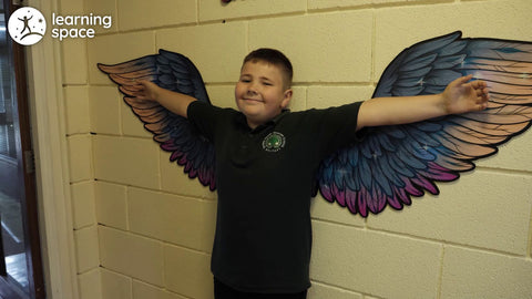 Eagle Affirmation Wings Sensory Pathways-Calmer Classrooms,Classroom Displays,Dropship,Helps With,Nurture Room,PSHE,Rewards & Behaviour,Sensory Paths,Stock-Learning SPACE