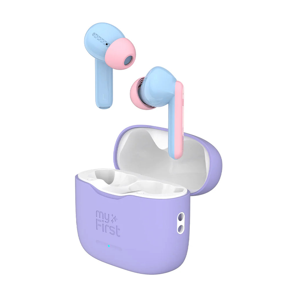 EarBuds for Kids with Safe Volume Limit | myFirst CareBuds-Early Years Musical Toys,Headphones,My First Tech,Sound Equipment,Technology & Design-Cotton Candy-FH8505SA-CC-Learning SPACE