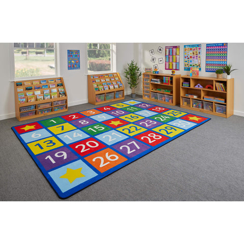 Early Years Indoor Large Numbers Rug (2.57x3.6m)-Addition & Subtraction,Counting Numbers & Colour,Dropship,Dyscalculia,Early Years Maths,Educational Carpet,Maths,Mats & Rugs,Multi-Colour,Neuro Diversity,Nurture Room,Placement Carpets,Primary Maths,Rectangular,Rugs,Sensory Flooring,Square,Wellbeing Furniture-Learning SPACE