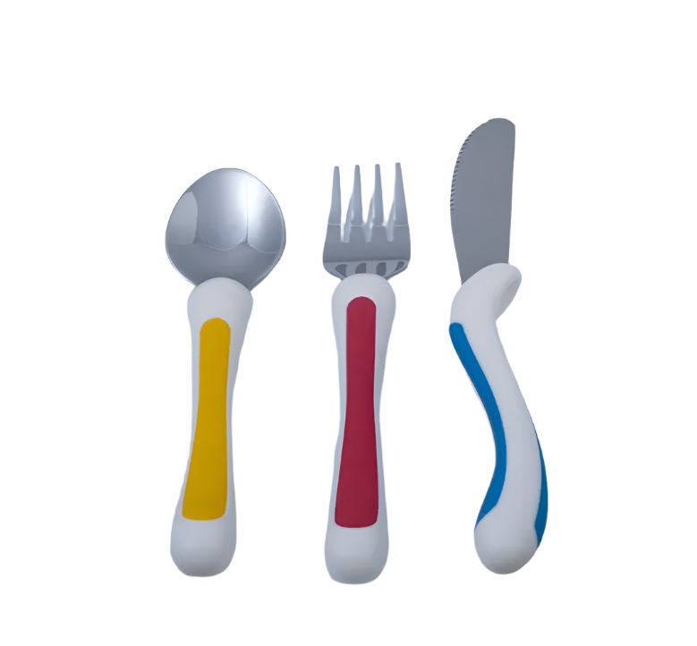 Easy Grip Children's Cutlery Set-Additional Need,Calmer Classrooms,Featured,Feeding Skills,Fine Motor Skills,Helps With,Life Skills,Stock-Learning SPACE