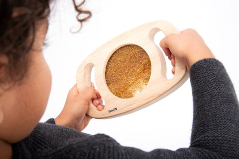 Easy Hold Glitter Panel - Gold-AllSensory,Calming & Anxiety,Gifts For 1 Year Olds,Light Box Accessories,SCOTEXCEL,Sensory Seeking,Stock,TickiT,Visual Sensory Toys-Learning SPACE