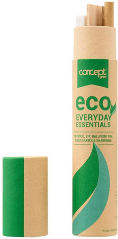 Eco Essentials - Set of 6 Stationery Set-Arts & Crafts,Back To School,Drawing & Easels,Early Arts & Crafts,Eco Friendly,Maths,Premier Office,Primary Arts & Crafts,Primary Literacy,Primary Maths,Seasons,Shape & Space & Measure,Stationery-Learning SPACE