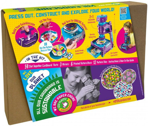 Eco-Friendly Build Your Own Paper Kaleidoscope Kit-Additional Need, Arts & Crafts, Cause & Effect Toys, Craft Activities & Kits, Eco Friendly, Engineering & Construction, Fine Motor Skills, Games & Toys, Gifts for 8+, Helps With, Learning Activity Kits, Paper Engine, S.T.E.M, Table Top & Family Games, Technology & Design, Teen Games-Learning SPACE