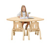 Elegant Height Adjustable Fan Table-Classroom Table,Corner & Semi-Circle,Elegant,Furniture,Height Adjustable,Plastic,Profile Education,Table,Wellbeing Furniture-Learning SPACE