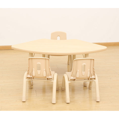 Elegant Height Adjustable Fan Table-Classroom Table,Corner & Semi-Circle,Elegant,Furniture,Height Adjustable,Plastic,Profile Education,Table,Wellbeing Furniture-Learning SPACE
