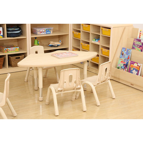 Elegant Height Adjustable Fan Table-Classroom Table,Corner & Semi-Circle,Elegant,Furniture,Height Adjustable,Plastic,Profile Education,Table,Wellbeing Furniture-Learning SPACE