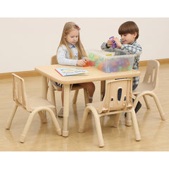 Elegant Height Adjustable Rectangular Table (4 or 6 Seats)-Classroom Table,Elegant,Furniture,Height Adjustable,Plastic,Profile Education,Rectangular,Table,Wellbeing Furniture-Learning SPACE