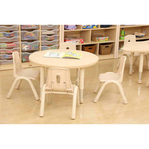 Elegant Height Adjustable Round Table-Classroom Table,Elegant,Furniture,Height Adjustable,Plastic,Profile Education,Round,Table,Wellbeing Furniture-Learning SPACE