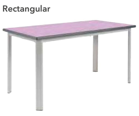 Elite Static Height Table - Rectangle-Classroom Table, Metalliform, Rectangular, Table, Wellbeing Furniture-Lilac-640mm - 8-11 Years-Learning SPACE