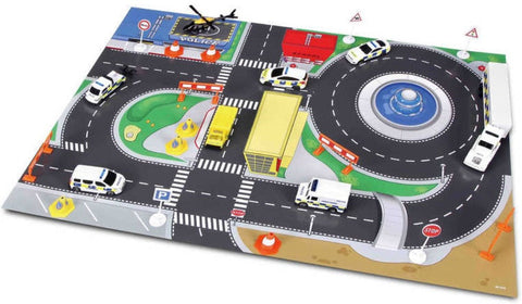 Emergency Forces Playset Including Playmat-Fire. Police & Hospital,Games & Toys,Gifts For 3-5 Years Old,Imaginative Play,Primary Games & Toys,Stock,Tobar Toys-Learning SPACE