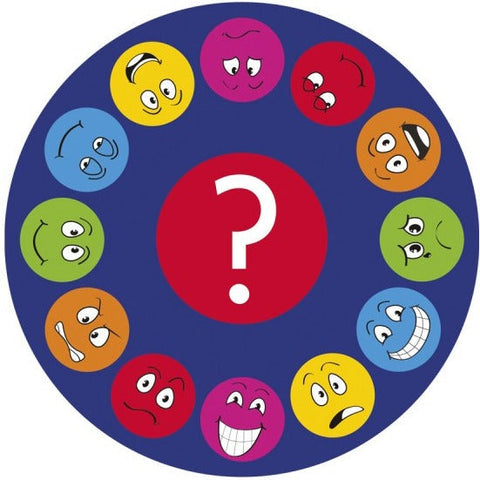 Emotions™ Faces Interactive Circular 2m Carpet-Additional Need,Calmer Classrooms,Calming & Anxiety,Dropship,Emotions & Self Esteem,Helps With,Kit For Kids,Mats & Rugs,Multi-Colour,Placement Carpets,Round,Rugs,Social Emotional Learning,Social Stories & Games & Social Skills,Wellbeing Furniture-Learning SPACE