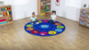 Emotions™ Interactive Circular 2m Carpet-Additional Need, Calmer Classrooms, Emotions & Self Esteem, Helps With, Kit For Kids, Mats & Rugs, Multi-Colour, Placement Carpets, Round, Rugs, Social Emotional Learning, Wellbeing Furniture-Learning SPACE