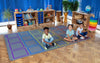 Essentials Rainbow Squares Indoor/Outdoor 3x2m Carpet-Calmer Classrooms,Classroom Displays,Classroom Resources,Educational Classroom Materials,Kit For Kids,Mats & Rugs,Natural,Neutral Colour,Placement Carpets,Rectangular,Rugs,Wellbeing Furniture-Learning SPACE