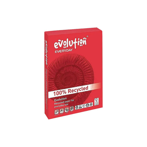 Evolution Everyday A4 White Recycled 80gsm Paper (Pack of 2500)-Paper & Card-Learning SPACE