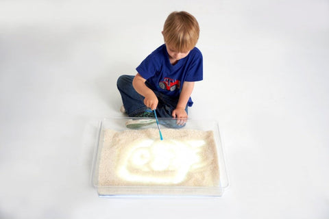 Exploration Light Tray For Light Panel A3 (Not Included)-AllSensory,Light Box Accessories,Stock,TickiT,Trays,Visual Sensory Toys,Water & Sand Toys-Learning SPACE