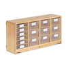 Tray Unit - 124 x 61 cm with Deep & Shallow Trays-Classroom Furniture,Community Playthings,Furniture,Library Furniture,Roomscapes,Shelves,Storage,Wellbeing Furniture-Learning SPACE