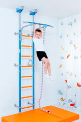 Family Monkey Bars and Wall Climbing System - Pressure and Wall Mounted-Indoor Swings,Movement Breaks,Sensory Climbing Equipment-Learning SPACE
