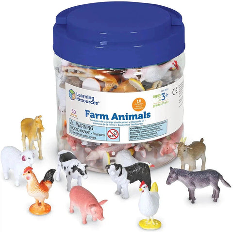 Farm Animal Counters - Pack 60-Addition & Subtraction,AllSensory,Calming & Anxiety,Counting Numbers & Colour,Early Years Maths,Farms & Construction,Helps With,Imaginative Play,Learning Resources,Maths,Maths Toys,Memory Pattern & Sequencing,Nurture Room,Primary Maths,S.T.E.M,Sensory Seeking,Small World,Stock-Learning SPACE