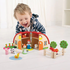 Farm Mini Playset-Bigjigs Toys,Early years Games & Toys,Early Years Travel Toys,Farms & Construction,Games & Toys,Gifts For 3-5 Years Old,Imaginative Play,Primary Travel Games & Toys,Seasons,Small World,Spring,Stock-Learning SPACE