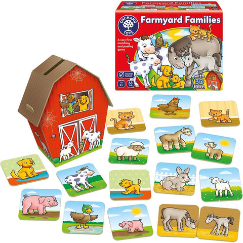 Farmyard Families - Matching and Posting Game-Early years Games & Toys,Early Years Maths,Farms & Construction,Games & Toys,Gifts For 3-5 Years Old,Imaginative Play,Maths,Memory Pattern & Sequencing,Orchard Toys,Primary Games & Toys,Primary Maths-Learning SPACE