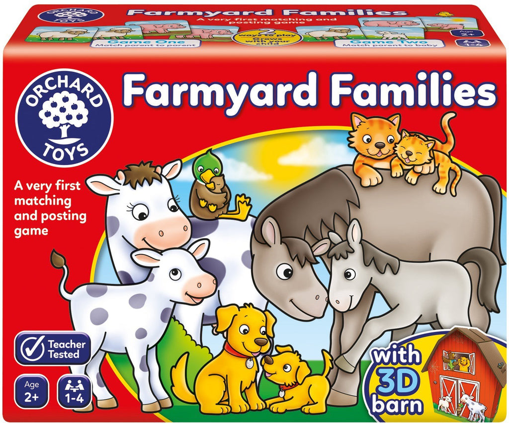 Farmyard Families - Matching and Posting Game-Early years Games & Toys,Early Years Maths,Farms & Construction,Gifts For 2-3 Years Old,Gifts For 3-5 Years Old,Imaginative Play,Maths,Memory Pattern & Sequencing,Orchard Toys,Primary Games & Toys,Primary Maths-Learning SPACE