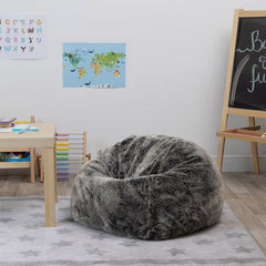 Faux Fur Arctic Bean Bag-Bean Bags, Bean Bags & Cushions, Eden Learning Spaces, Stress Relief, Tactile Toys & Books-Learning SPACE