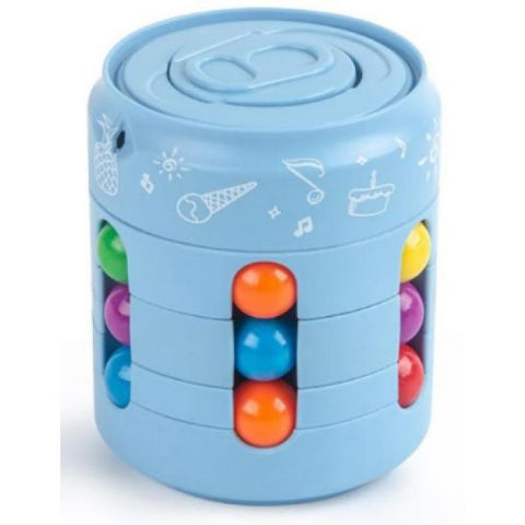 Fidget Can Spinner Cube-ADD/ADHD,Dexterity,Fidget,Fidget Spinner,Fine Motor Skills,Neuro Diversity,Stocking Stuffers,Stress Relief-Learning SPACE