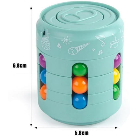 Fidget Can Spinner Cube-ADD/ADHD,Dexterity,Fidget,Fidget Spinner,Fine Motor Skills,Neuro Diversity,Stocking Stuffers,Stress Relief-Learning SPACE