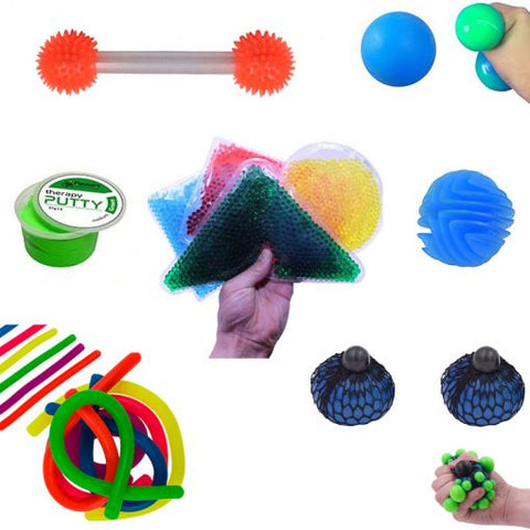 Fidget Kit 1-Autism,Calming & Anxiety,Fidget,Fidget Sets,Fine Motor Skills,Putty,SCOTEXCEL,Sensory Seeking,Stress Relief,Toys for Anxiety-Learning SPACE