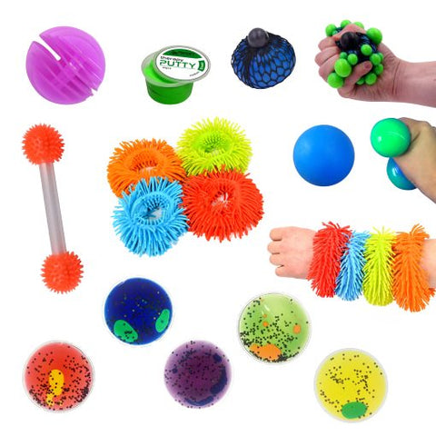 Fidget Kit 1-Autism,Calming & Anxiety,Fidget,Fidget Sets,Fine Motor Skills,Putty,SCOTEXCEL,Sensory Seeking,Stress Relief,Toys for Anxiety-Learning SPACE