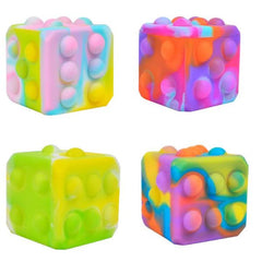 Fidget Pop Dice-ADD/ADHD,Cause & Effect Toys,Fidget,Neuro Diversity,Push Popper-Learning SPACE